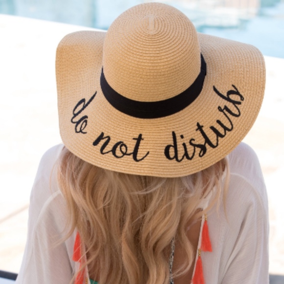 Glamvault Accessories - Do Not Disturb Floppy Sun Hats